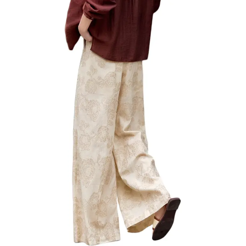 XWI Casual Pants Women's Light Beige-1