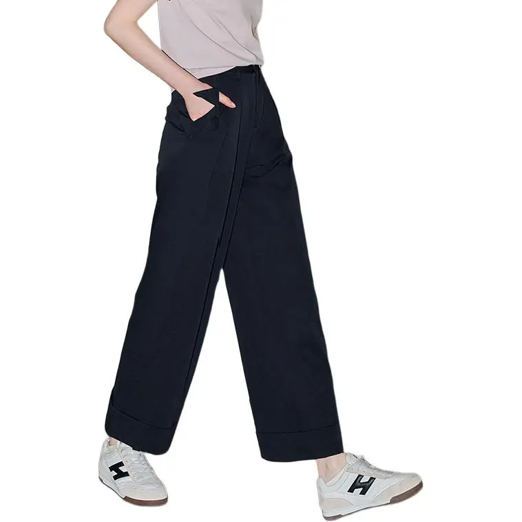 KUHNMARVIN Casual Pants Women's Dark Navy Blue-3