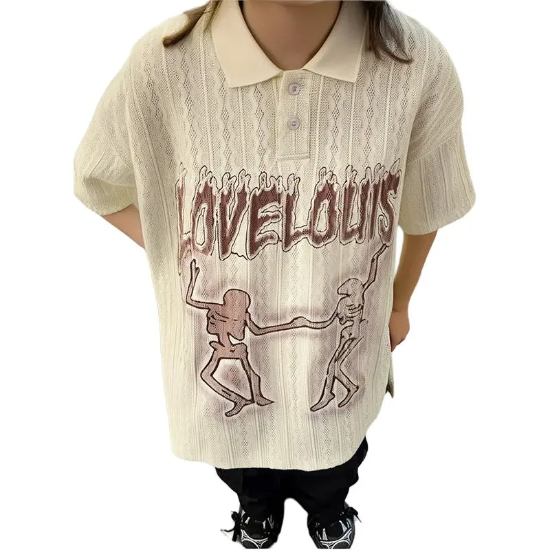 BEAR UNION Polo Shirt Unisex Ecru-1
