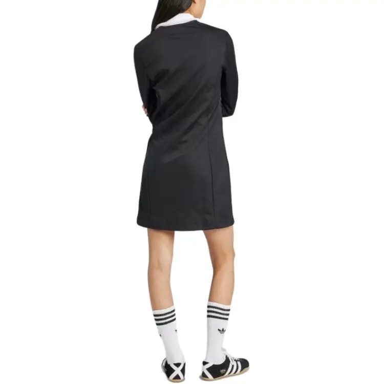 Adidas Originals ADICOLOR 3 STRIPES Long Sleeved Dresses Women's Black-2