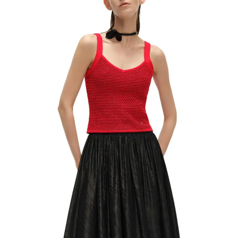 KARL LAGERFELD SS24 Camisole Women's Red-3