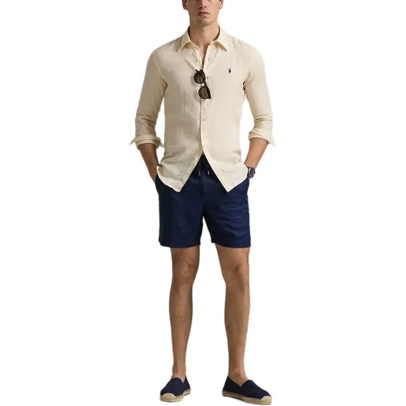Polo Ralph Lauren SS25 Shirt Men's Cream-1
