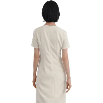 IHIMI Short Sleeved Dresses Women's Ecru