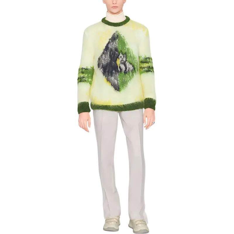 DIOR Quarterly New Products Sweaters Men Green-6