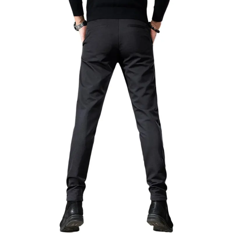 Devanro Casual Pants Men's Black-1