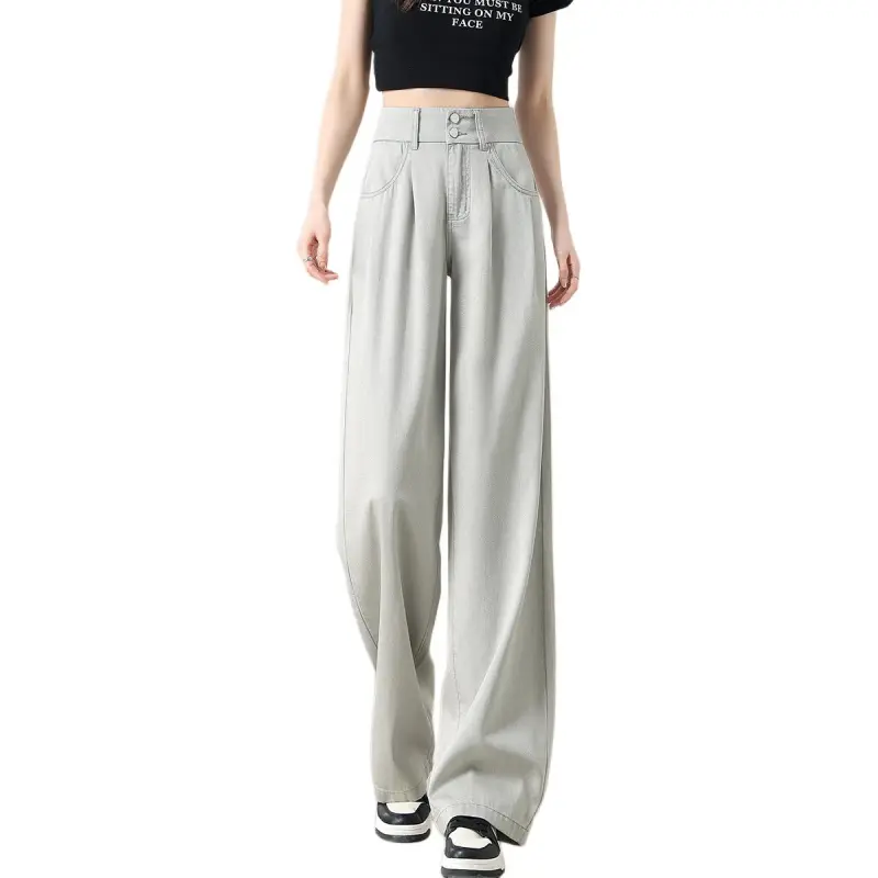 Weixi Jeans Women's Light Gray-1