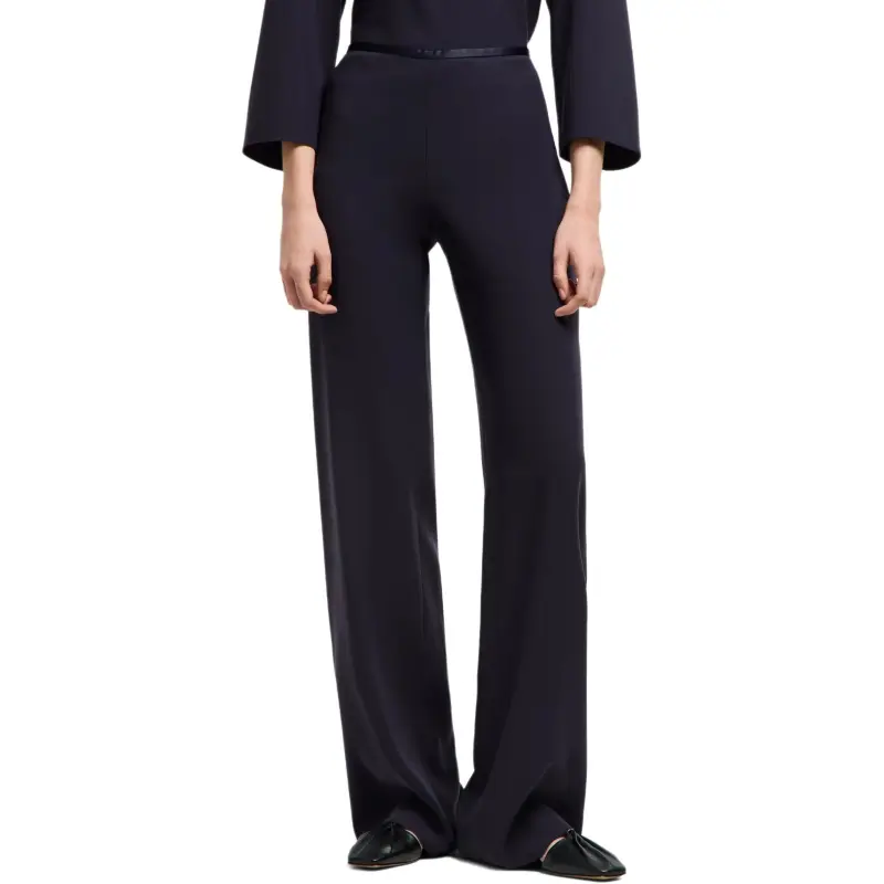 EMPORIO ARMANI Techno Cady Palazzo Trousers-2