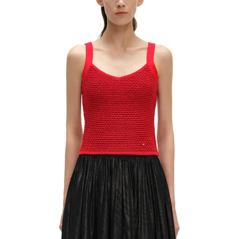 KARL LAGERFELD SS24 Camisole Women's Red-1