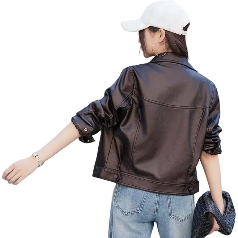 Yi Mengyuan Leather Jacket Women's-1