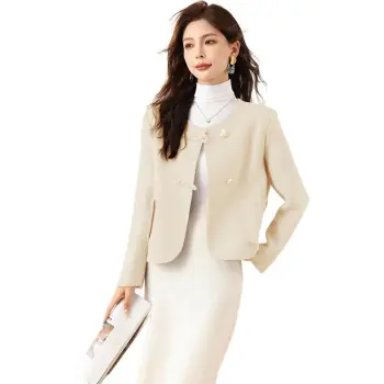 La Chapelle Coats Women's Ecru