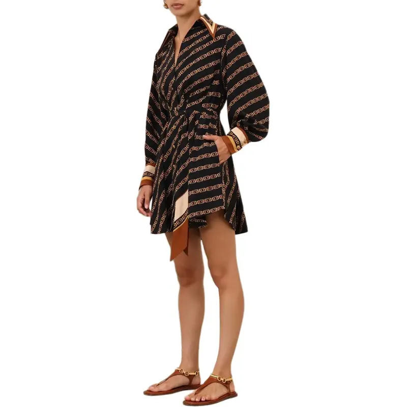 Zimmermann SS25 Long Sleeved Dresses Women's Black-3