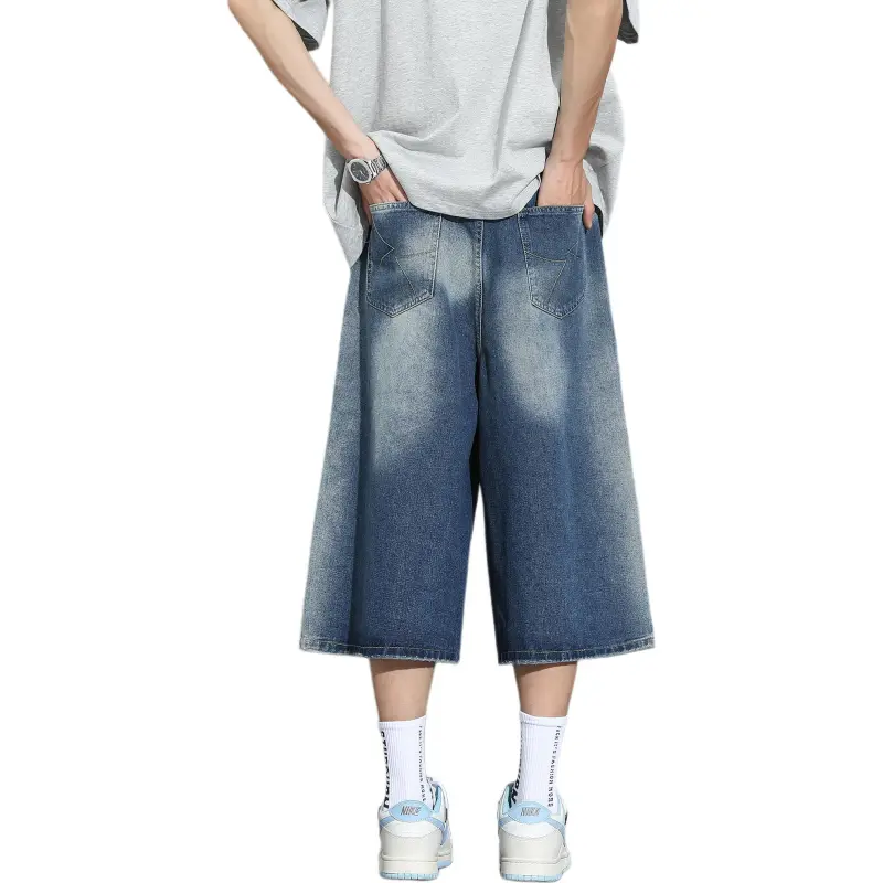 IGOI Denim Shorts Unisex Blue-1