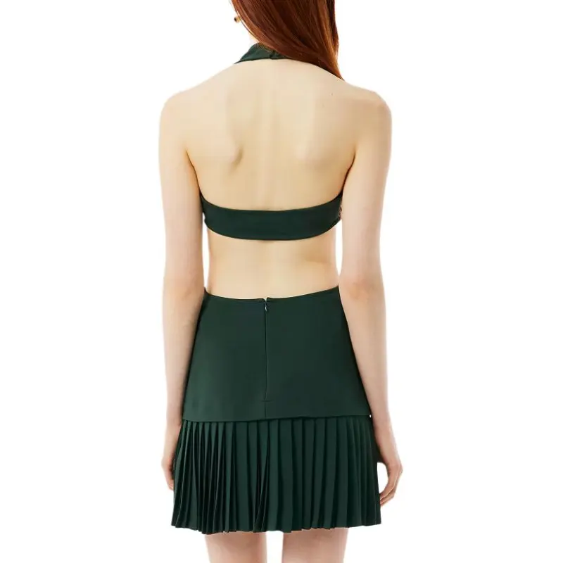 LACOSTE Logo patch Pleated Skirt-4