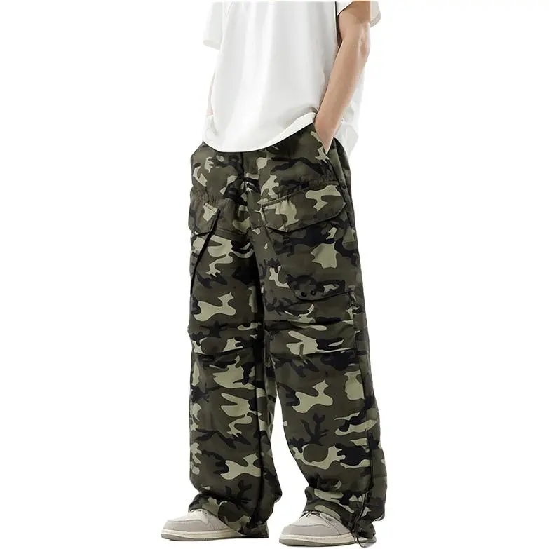 MIIRACER Casual Pants Unisex Army Green-1