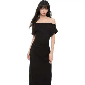 KING PRINCE Short Sleeved Dress Women's Black