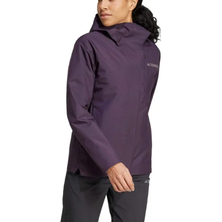 Adidas Waterproof And Breathable Warm Windbreaker Jacket Women's Purple-2