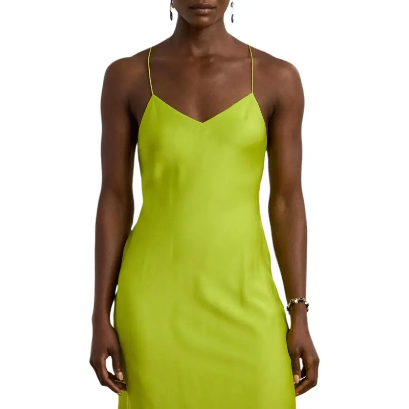LAUREN RALPH LAUREN Slip Dress Women's Green-3