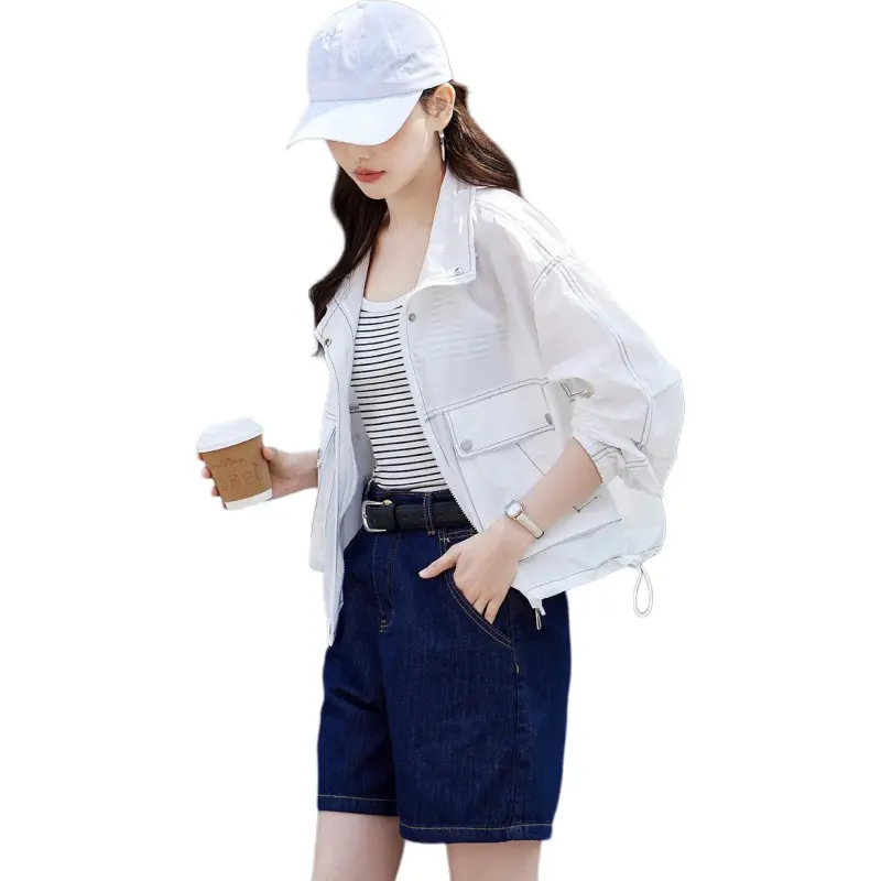 TERRE BLEUE Cropped Coat Women's-3
