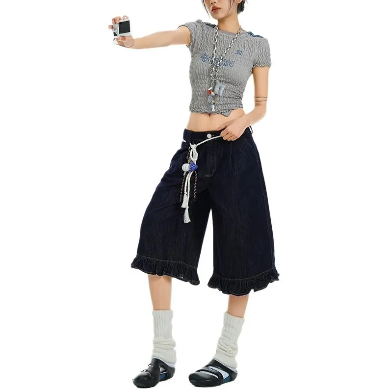 Kazakhstan Jeans Women's White, Blue-8