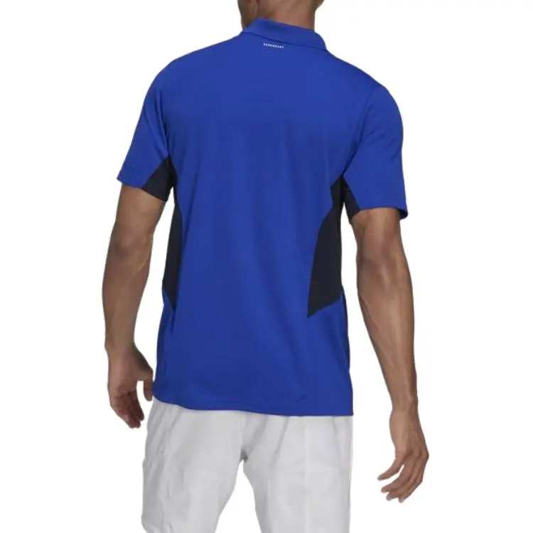 Adidas TennisAEROREADY Polo Shirt Men's Cobalt Blue/White-3