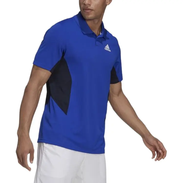 Adidas TennisAEROREADY Polo Shirt Men's Cobalt Blue/White-2