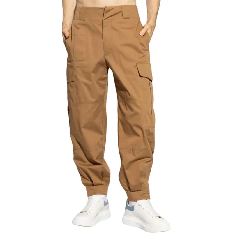Alexander McQueen Cotton Cargo Trousers-3
