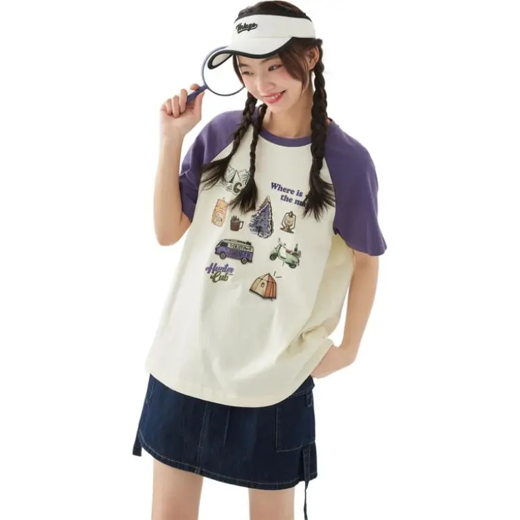 ZIHAN T Shirt Unisex Jam Purple-1