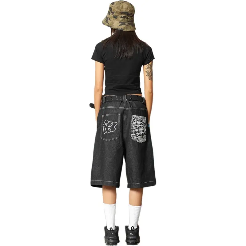 DAFK Denim Shorts Men Black -2