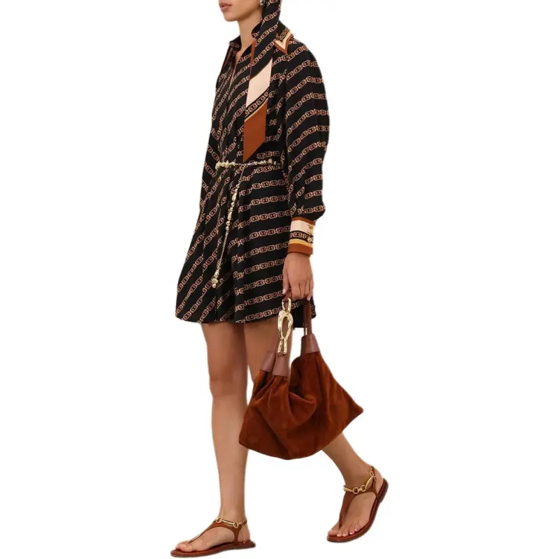 Zimmermann SS25 Long Sleeved Dresses Women's Black-6