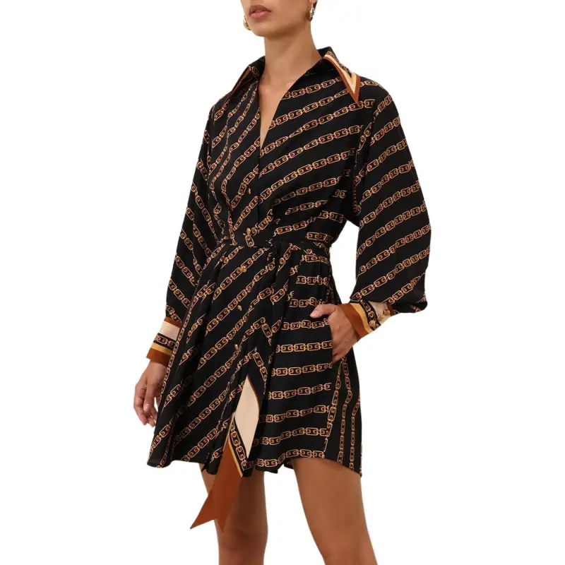 Zimmermann SS25 Long Sleeved Dresses Women's Black-2