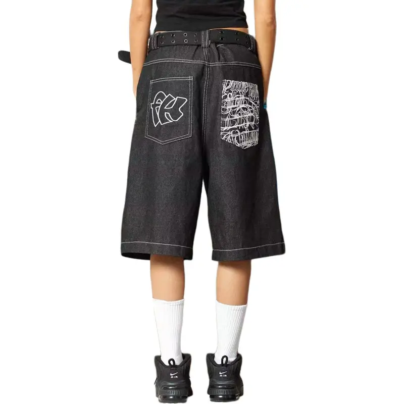 DAFK Denim Shorts Men Black -4