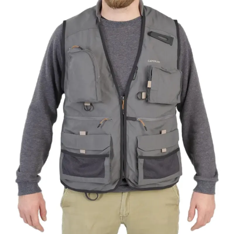 DECATHLON Vest Unisex Dark Smoke Gray-1