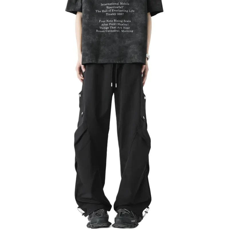 KAIPAINEN Casual Pants Unisex Black-2
