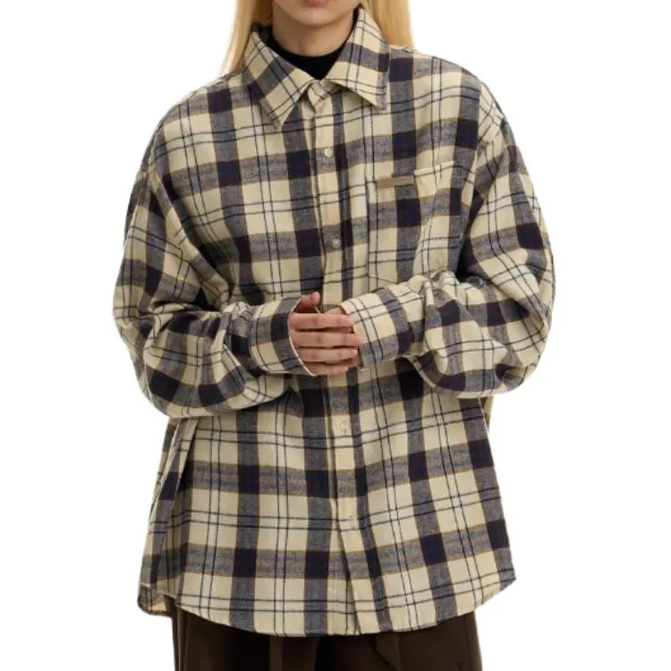 Mu Xiao Xin Shirt Women's Plaid Shirt-2