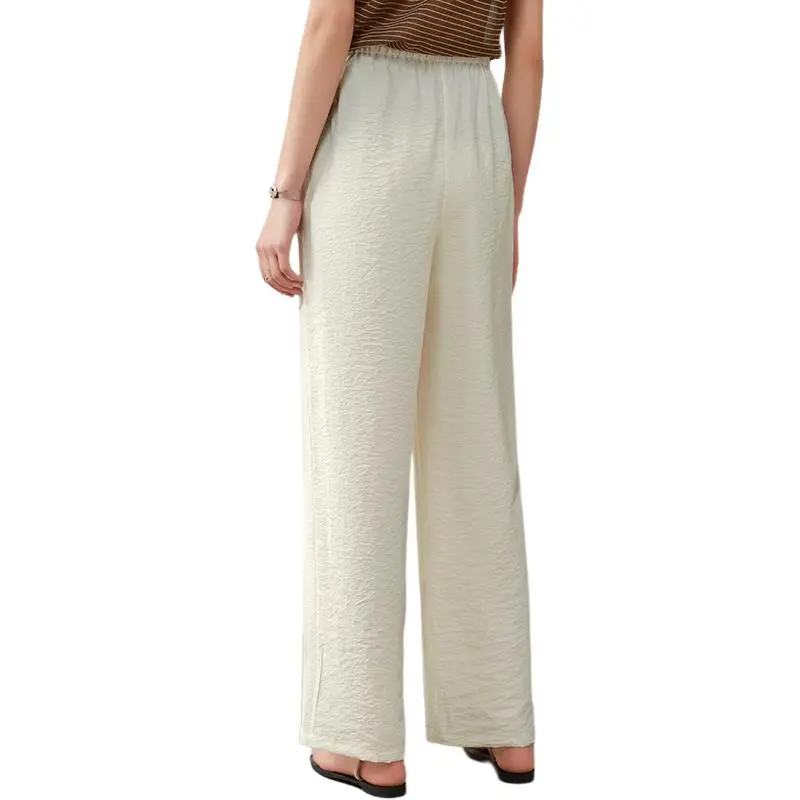 Yi Mengyuan Silk Casual Pants Women's-4