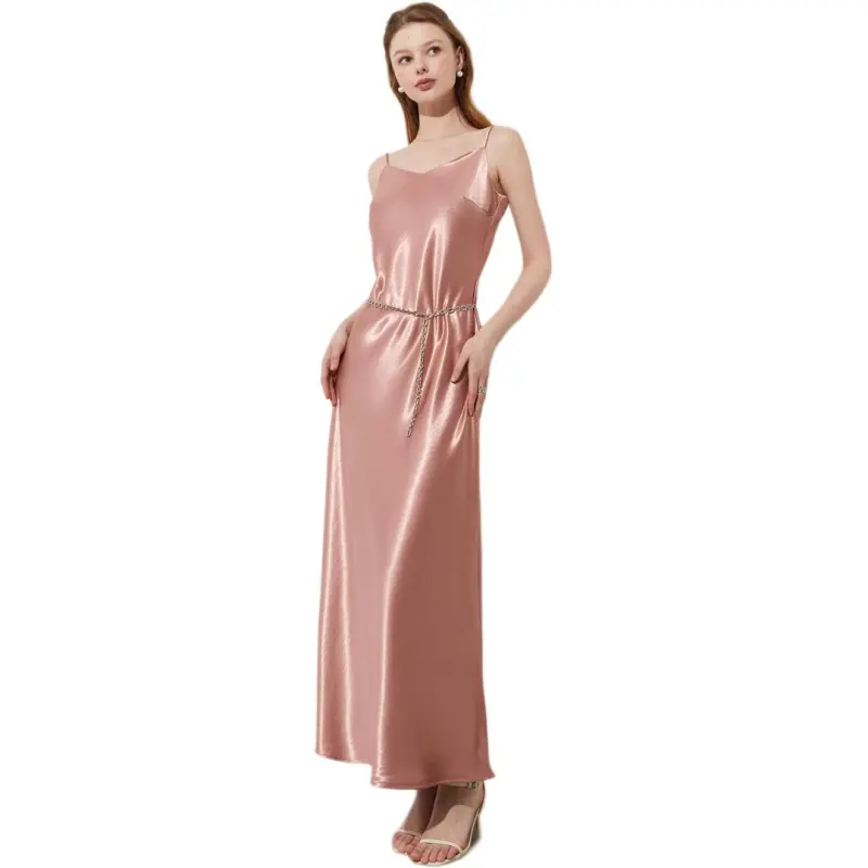 DPLAY Slip Dresses Women's Gray Orange Pink-3