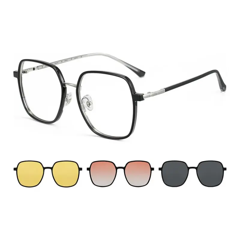 CYXUS TR/Memory Plastic METAL Square Sunglasses Unisex-5