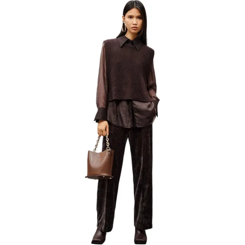 INSUN Knitwear Women's Coffee-4