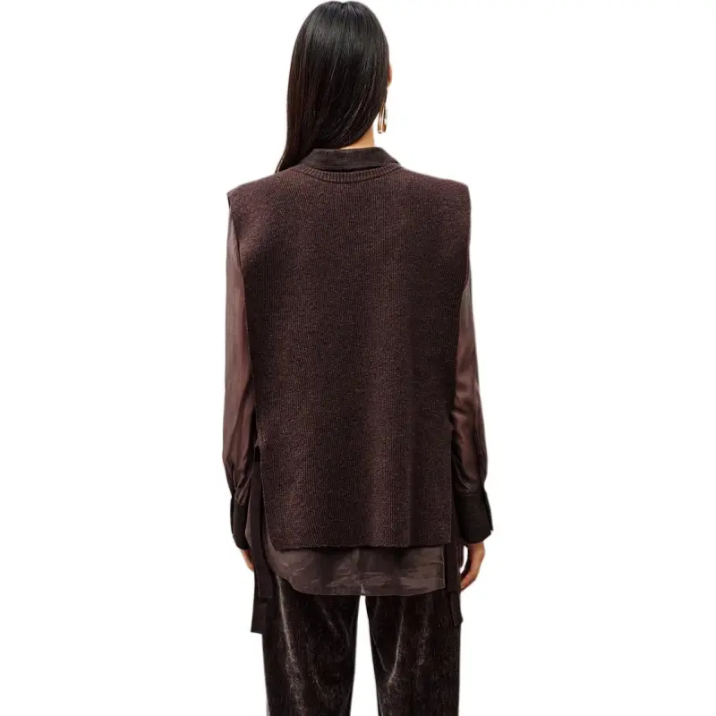 INSUN Knitwear Women's Coffee-3