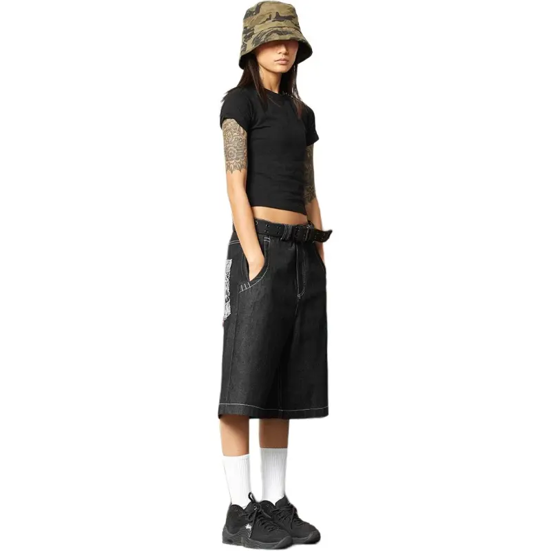 DAFK Denim Shorts Men Black -3