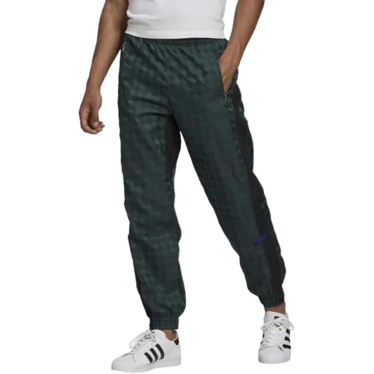 Adidas Originals Casual Pants Men's Green/Black-2