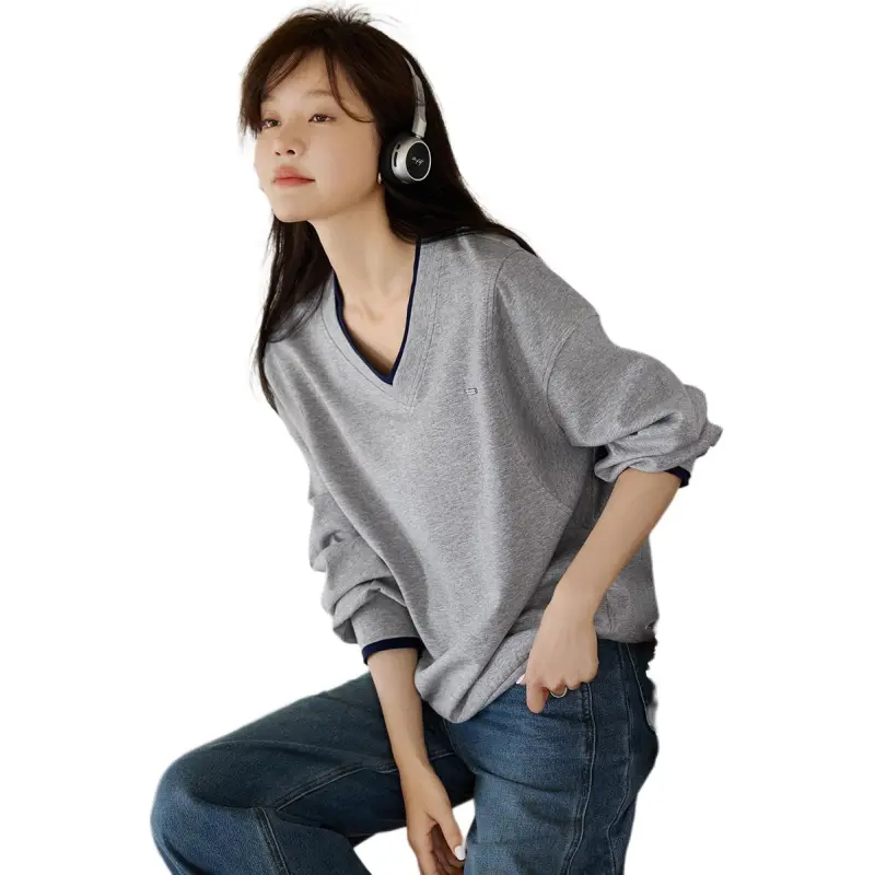 Mo Han Yi Mei Sweatshirt Women's Gray-1