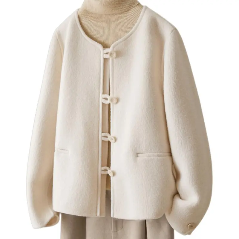 IHIMI Coats Women's Pearl White-1