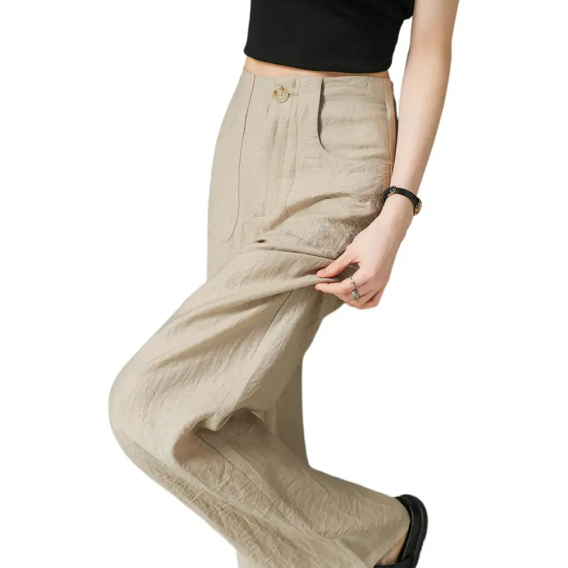 Weixi Casual Pants Women's Light Khaki-7
