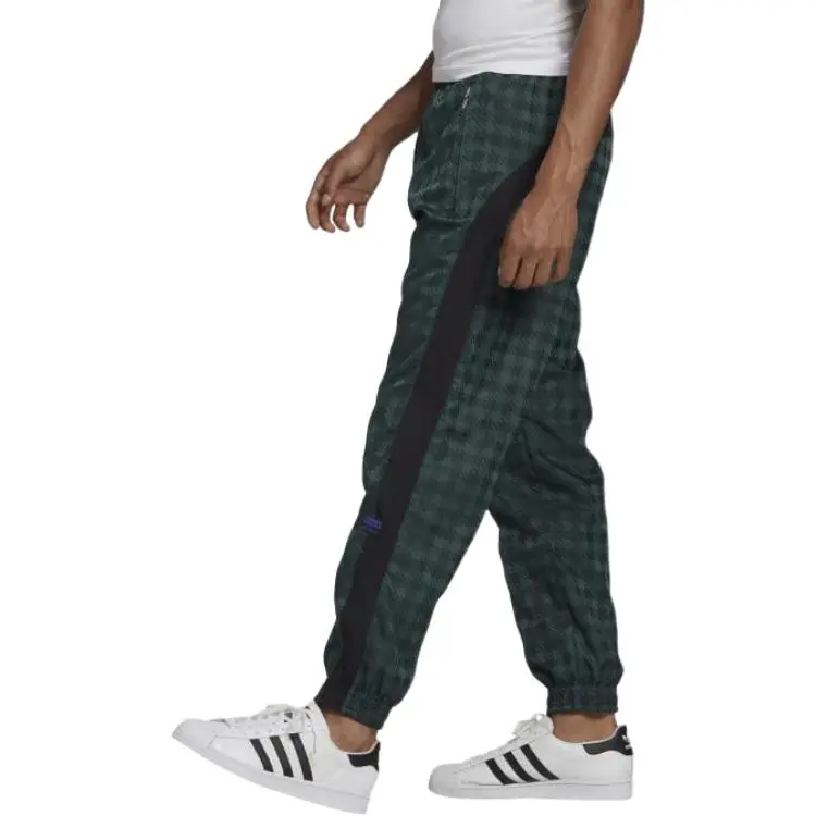 Adidas Originals Casual Pants Men's Green/Black-4