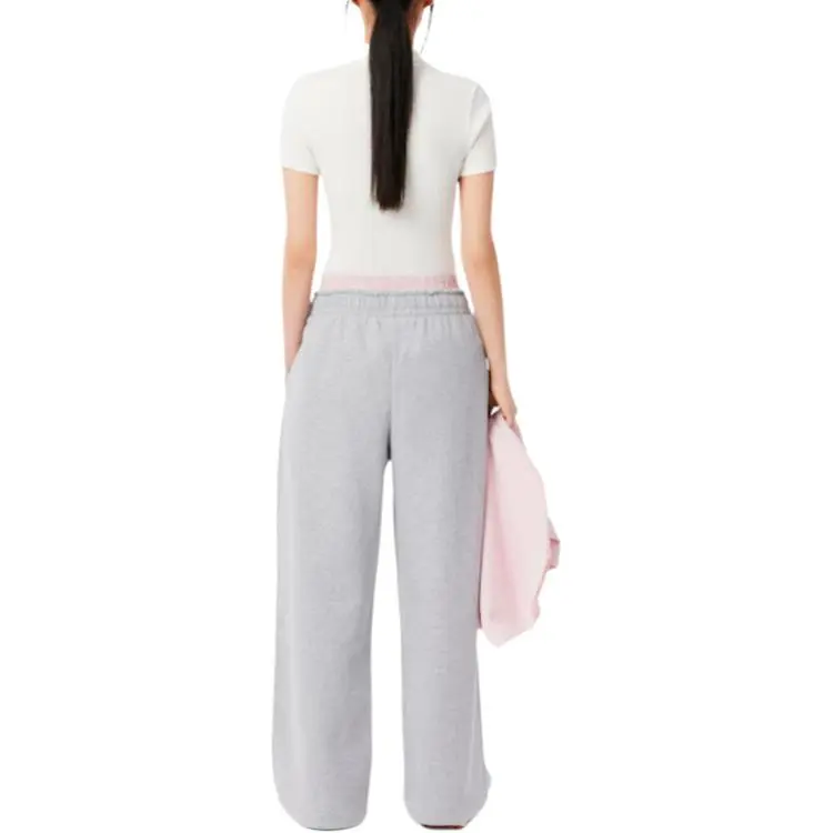 LACOSTE Pleated Wide leg Trousers-4