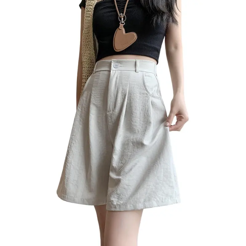 Mu Xiao Xin Denim Shorts Women's-11
