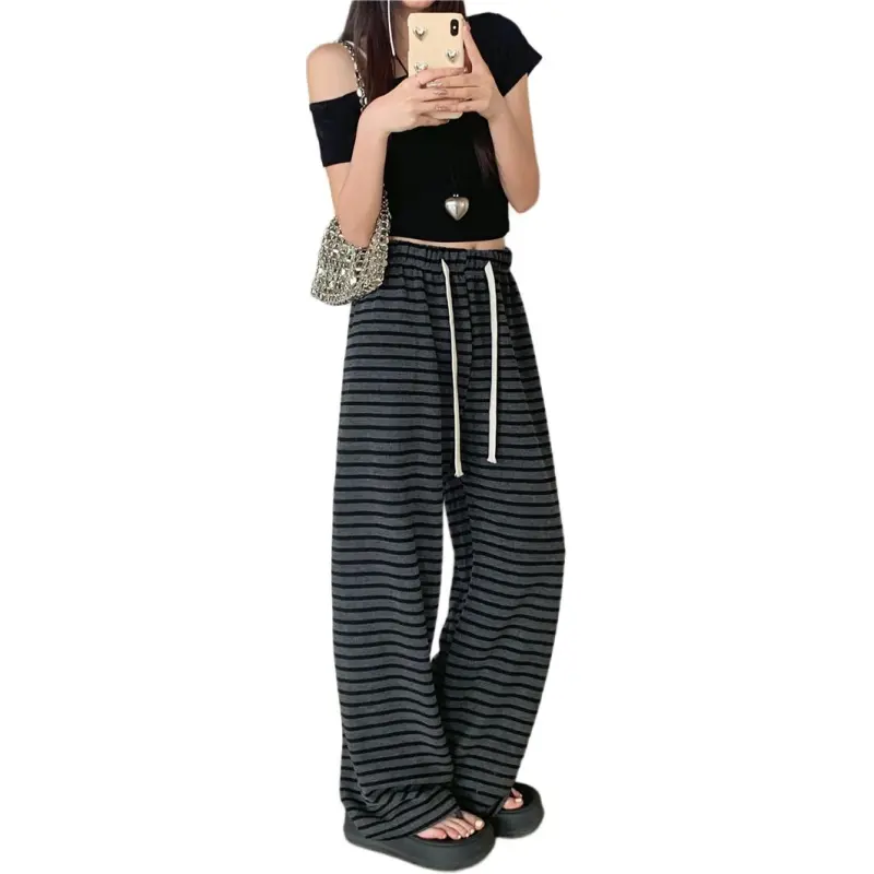 GOSO Casual Pants Women's Stripes-3