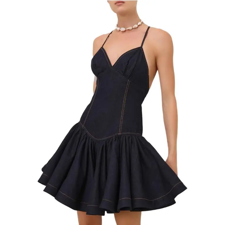 Zimmermann SS25 Slip Dress Women's Blue-2