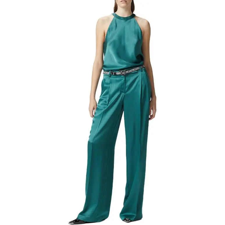 PINKO Bow Detailed Satin Georgette Top-2